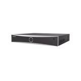 NVR 32 Megapíxel (8K) / 16 Canales IP / 16 Puertos PoE+ / ACUSENSE / ANPR / Conteo de Personas / Reconocimiento Facial  / 4 Bahías de Disco Duro / Soporta POS / Alarmas I/O