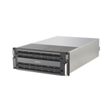 Servidor de Almacenamiento en Red / Soporta 24 Discos Duros (No Incluye Discos) / RAID / iSCSI / Graba 512 canales IP / Doble Controlador