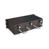 Duplexer Pasa Banda/Rechazo de Banda, UHF de 370-410 MHz, para montaje en Rack de 19 in, 50 Ohm, 4 Cavidades, 150 Watt, N Hembra.