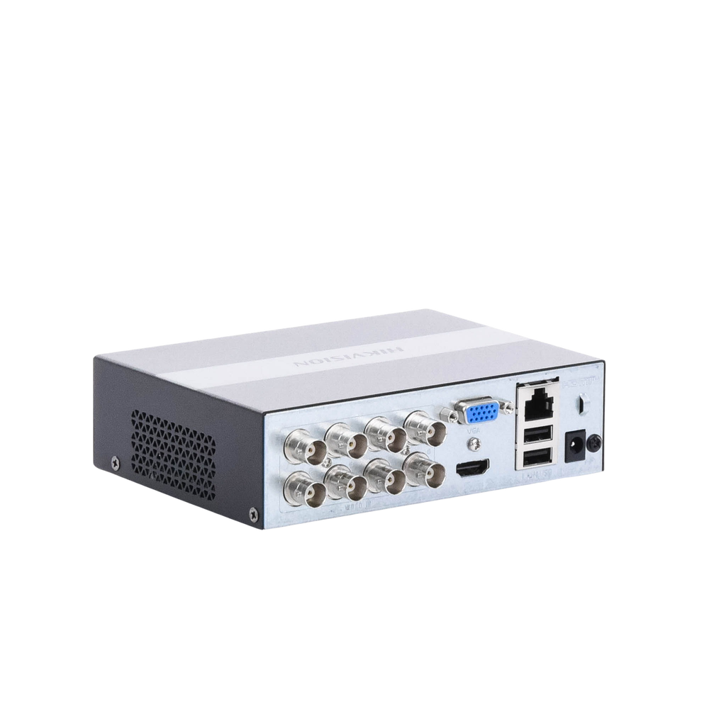 (eDVR) DVR 2 Megapíxel (1080P) Lite / 8 Canales TURBOHD + 2 Canal IP /  Hasta 1 Mes de Grabación / Unidad de Estado Solido Incluido / H.265+ / ACUSENSE Lite (Evita Falsas Alarmas) / Diseño Ultra Compacto / Extra Silencioso /  eSSD de