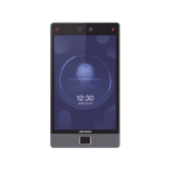 Terminal Facial Min Moe 8" Touch con Lector de Huellas / Delgada y Estética / PoE / 100,000 rostros / Exterior IP65 / Función de Videoportero y Lectura de Códigos QR / Lectura de tarjetas / HIK-IA