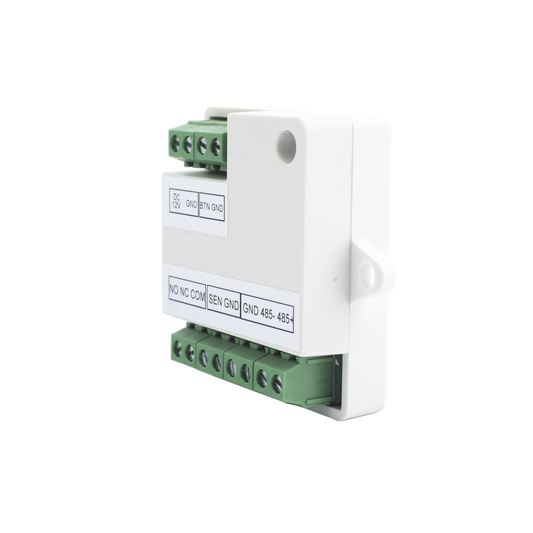 Módulo Seguro para Instalaciones SEGURAS en Controles de Acceso HIKVISION / Compatible con Biometricos Faciales Min Moe / Conexión RS-485  /  Soporta Botón de Salida y Chapa