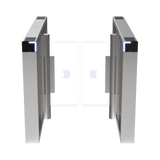 Torniquete Swing PREMIUM / Iluminación LED / 12,000,000 Ciclos MCBF / Incluye Lectores de Tarjeta y Panel de Acceso / 14 Pares de IR / Carril de 90 cms / Compatible con Reconocimiento Facial / Incluye Izquierdo y Derecho