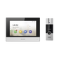 Kit de Videoportero Híbrido de Plastico / IP a 4 Hilos con Función de Llamada a App Hik-Connect / Monitor se Conecta a Internet por Cable o WiFi y por 4 Hilos al Frente de Calle / Expandible a Mas Equipos
