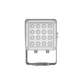 Lampara IR de Luz Continua / 16 Lámparas LED / Distancia Efectiva 16 a 25 metros / Cobertura 40° / Exterior IP66