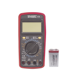 KIT Multímetro Digital DT9205A 600 Vcc /  Vca  CATII,  con Pantalla LCD. Incluye Batería ER-9V de 9V