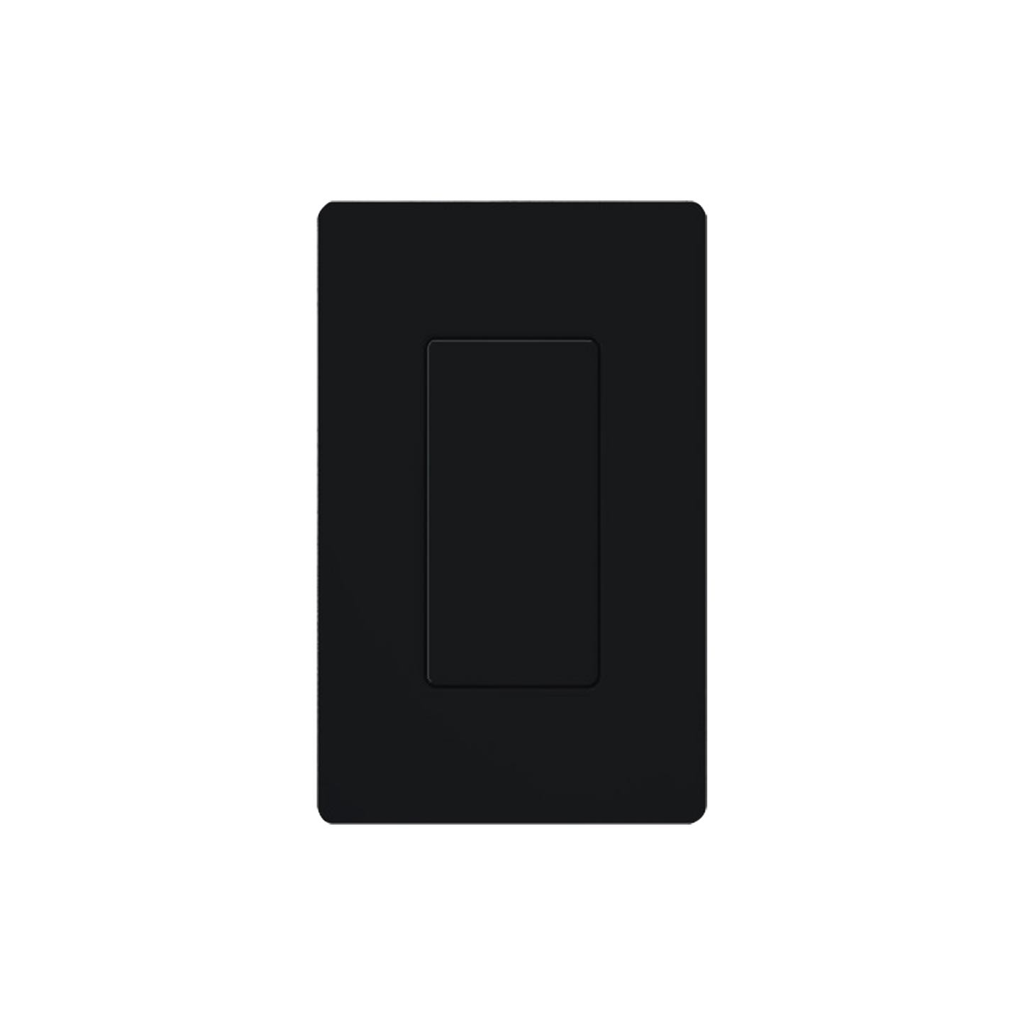 Placa ciega de pared color negro