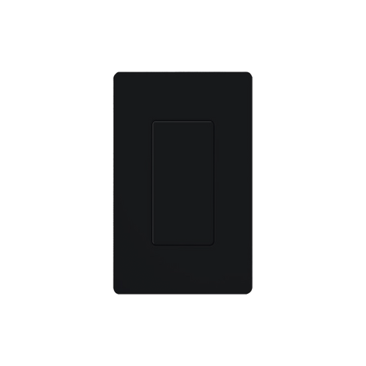 Placa ciega de pared color negro