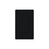 Placa ciega de pared color negro