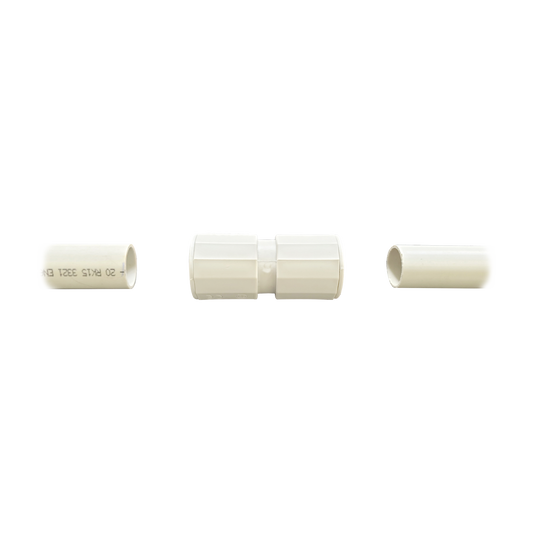 Manguito / Cople Morbidx IP67 libre de halógenos para unir tubería rígida de 40 mm (1 1/2") permite una instalación hermética no necesita pegamento