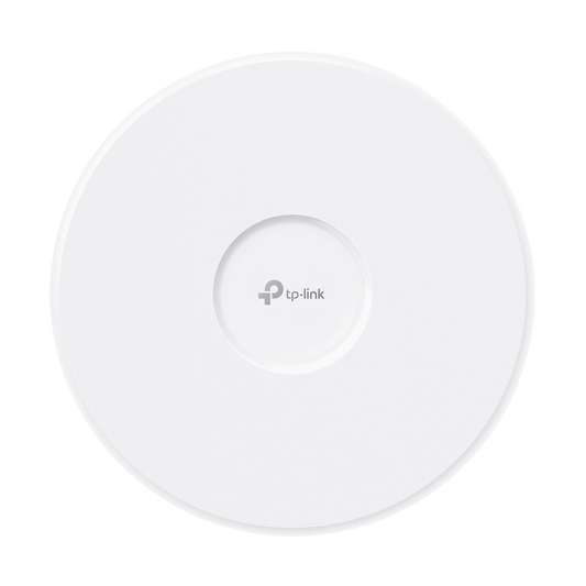 Punto de Acceso Omada / Wi-Fi 7 BE22000 MU-MIMO 4x4 / 2 Puertos 10 Gbps / Mesh Omada / Operaciones Multiencale (MLO) / Configuración por Controlador o Stand-Alone / Para Montaje en Techo/pared / Alimentación PoE++