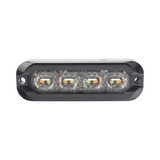 Luz perimetral , 8 LED Ultra Brillantes, Dual Color Ambar / Claro