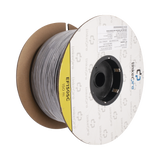 Carrete de Fibra Óptica Monomodo con conectores SC-SC Duplex, Reforzada con Kevlar, de 150 metros, Para instalaciones subterráneas por tubería