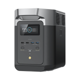EcoFlow DELTA 2 MAX | Estación de Energía Portátil 2048Wh Litio LFP / 6 AC 2400 W (Max. 3400W) / 2 USB-C 100W / Capacidad para Aumentar Respaldo / Soporta Cargador de Coche 10A a 12.6V / Conectividad WiFi y Bluetooth (App) / Carga Sol