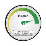 Capacidad inicial 10,000 Mbps (10Gbps) para EH-8010