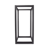 Rack Estándar 19" de 4 Postes, Acero, 24 Unidades, Profundidad Ajustable.