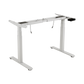 Base de Escritorio Motorizado Profesional / Altura Ajustable 60-125cm / Estructura Estable / Funcionamiento Suave / 3 Preset de Posiciones / Color Blanco / Soporta hasta 100Kg de carga