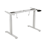 Base de Escritorio Motorizado Profesional / Altura Ajustable 60-125cm / Estructura Estable / Funcionamiento Suave / 3 Preset de Posiciones / Color Blanco / Soporta hasta 100Kg de carga