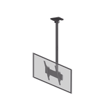Montaje de Techo para Pantallas de  32"- 75I"| VESA 100 X 100 HASTA 400 X 400| Capacidad Máxima de Carga 50Kg