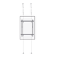 Montaje Cableado de Acero| Suelo a Techo| Capacidad Máx. de Carga 30kg| Para Pantallas de 32" ~ 75"| VESA 400 x 600