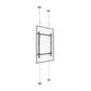 Montaje Cableado de Acero| Suelo a Techo| Capacidad Máx. de Carga 30kg| Para Pantallas de 32" ~ 75"| VESA 400 x 600