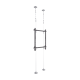 Montaje Cableado de Acero| Suelo a Techo| Capacidad Máx. de Carga 30kg| Para Pantallas de 32" ~ 75"| VESA 400 x 600