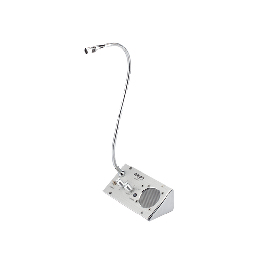Sistema de Intercomunicación | Ideal para Ventanillas | Audio de voz de dos vías | 12V/1A 2W | Micrófono Interior + Micrófono Exterior