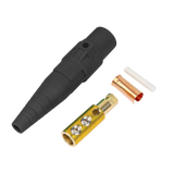Conector Camlock Macho / 400 Amperes / AC 600V / Sección Cable 50-95 mm² / Abrazadera Compresión / Plástico Ingeniería / Varios Colores
