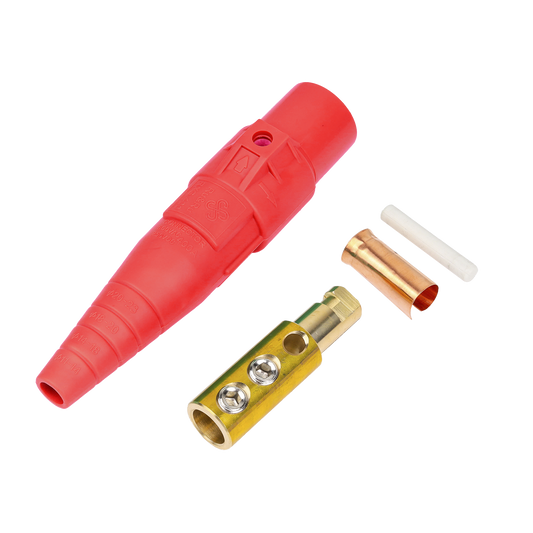 Conector Camlock Macho / 400 Amperes / 600V AC / Sección Cable 50-95 mm² / Compresión por Abrazadera / Plástico Ingeniería / Varios Colores