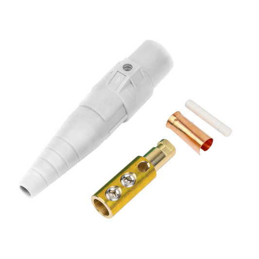Conector Macho Camlock / 400 Amperes / 600V AC / Sección Cable 50-95 mm² / Abrazadera Compresión / Plástico Ingeniería / Múltiples Colores