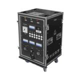 Centro de carga movil para instalaciones temporales con conexión TIPO socapex a 110v Y 220V | RACK 16U