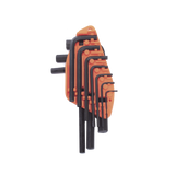 Juego de 10 Llaves Hexagonales (Allen) Milimétricas con Portallaves Plástico.