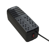 Regulador de Voltaje 2000 VA-1000 W / 4 Contactos con AVR / 4 Contactos con Supresor de Picos / Protección RJ11