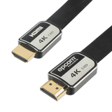 Cable HDMI de 3m | Alta Definición | Version 2.0 | Alta velocidad 18Gbps | 4K@60Hz | Conectores Chapados en Oro | Tipo Plano