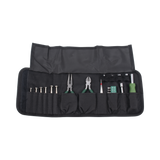 Juego de Herramientas en Estuche Portátil con 25 Pzas.  (Desarmadores Finos + Pinzas + Puntas + Maneral).