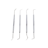 Juego de 4 herramientas con ganchos de apoyo para soldar.