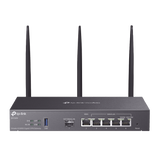 Router Omada VPN / SDN Multi-WAN Gigabit / 1 Puerto WAN SFP Gigabit / 1 Puerto WAN RJ45 Gigabit / 2 Puertos LAN RJ45 Gigabit / 2 Puertos Configurables LAN/WAN / 150,000 Sesiones Concurrentes / Administración Centralizada Omada o Stand-Alone