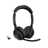 Jabra Evolve2 55, Auricular stereo versión MS, dongle USB-A con cancelación de ruido (25599-999-999)