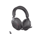 Jabra Evolve2 85, Auricular stereo versión MS con cancelación de ruido activa, dongle USB-A indicador de ocupado (Busylight)(28599-999-999)
