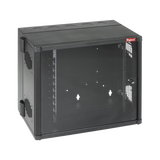 Gabinete AccessPlus de Montaje en Pared de 19in, Rieles Numerados y Roscados #10-32, Puerta con Ventana de Seguridad, 700 mm de Ancho, 637 mm de Profundidad, 26 UR, Color Negro