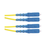 Jumper de Fibra Optica Monomodo 9/125 OS2, SC-SC Duplex, OFNR (Riser), Color Amarillo, 2 Metros