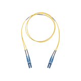 Jumper de Fibra Optica Monomodo 9/125 OS2, LC-LC Duplex, LSZH, Color Amarillo, 10 Metros