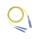 Jumper de Fibra Optica Monomodo 9/125 OS2, LC-SC Duplex, OFNR (Riser), Color Amarillo, 2 Metros