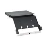 Panel de Distribución de Fibra Óptica, Acepta 4 Placas FAP o FMP, Bandeja Deslizable e Inclinable Hacia Abajo, Hasta 96 Fibras, Color Negro, 1UR