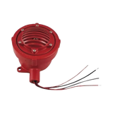 Bocina Vibratone a prueba de explosiones para exterior y ubicaciones peligrosas, 24 Vcd, roja