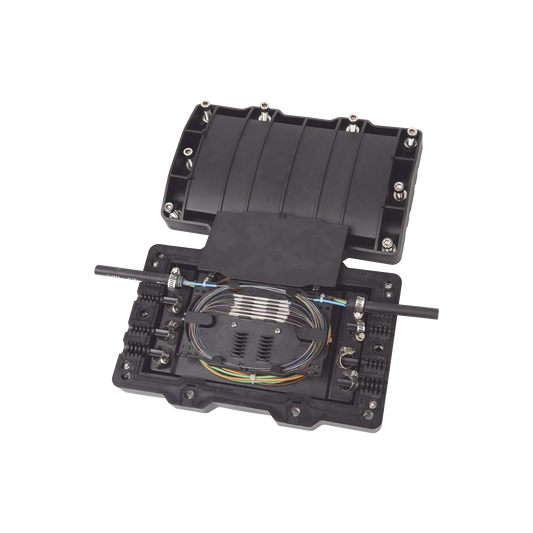 Caja de Distribuci�n de Fibra �ptica Horizontal, hasta 48 Empalmes, Exterior IP68