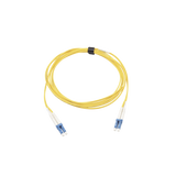 Jumper de Fibra Óptica Monomodo (OS2), XGLO, Riser, LC/UPC-LC/UPC Duplex, OFNR, Color Amarillo, 10 Metros