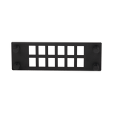 Placa Para 12 Adaptadores de Fibra Óptica, Uso con Gabinetes FPONE3 y FPONE4