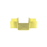 Accesorio de 4 Vías Horizontal, Con Ángulos a 90º, Para Canaletas FiberRunner™ 6X4, Color Amarillo