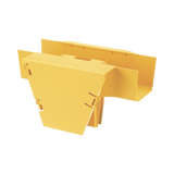 Accesorio en T con Conexión Horizontal y Bajada Vertical a 90º, Para Canaletas FiberRunner™ 4x4, Color Amarillo
